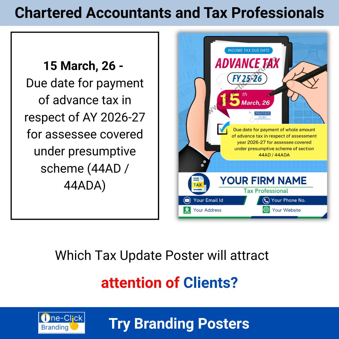Tax Update Branding Poster