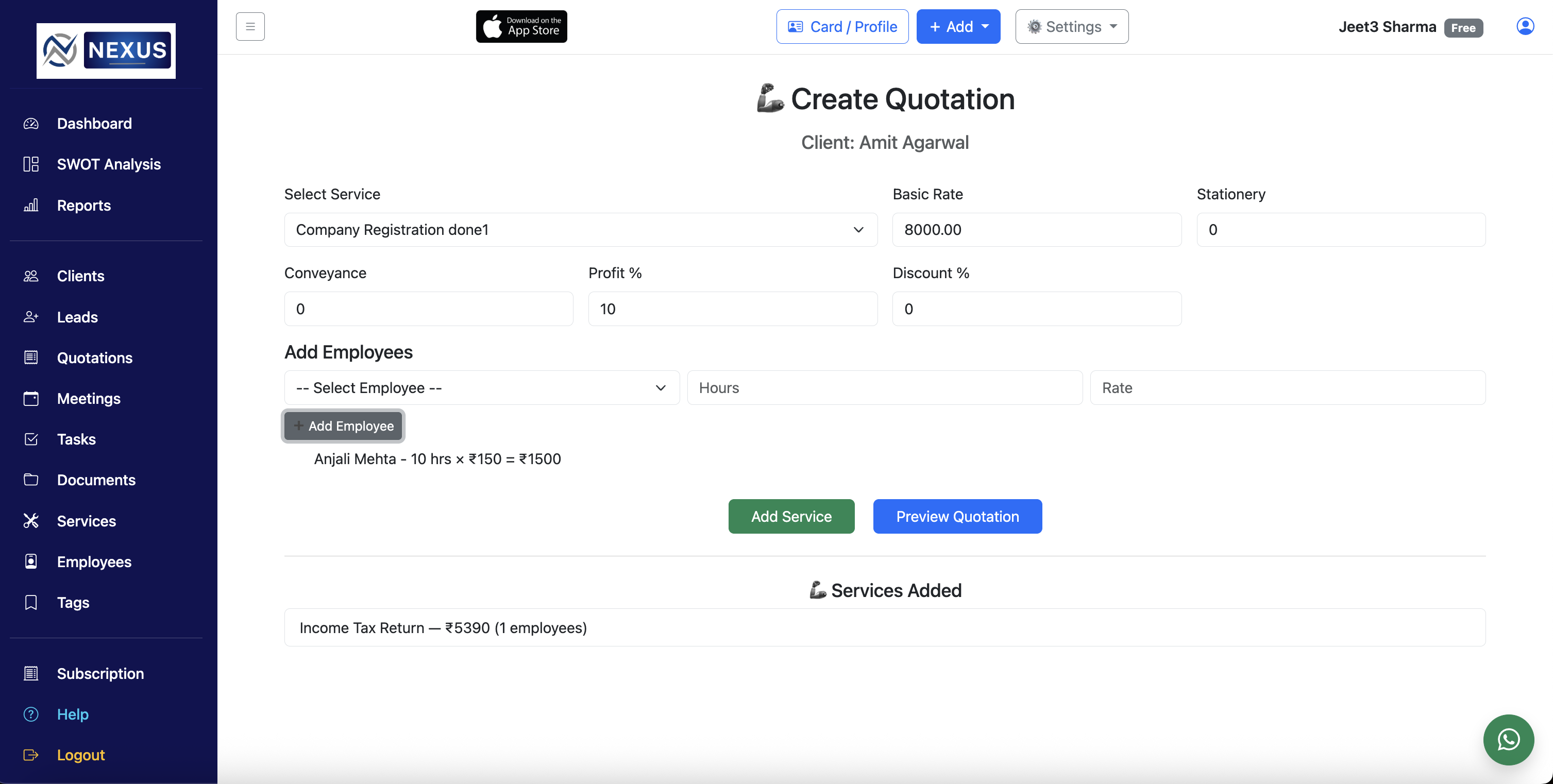 Quotation Maker Screenshot