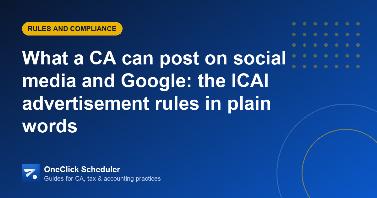 ICAI rules for social media — banner