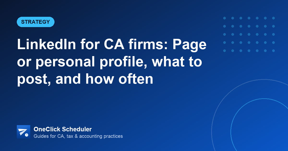 LinkedIn for CA firms — banner