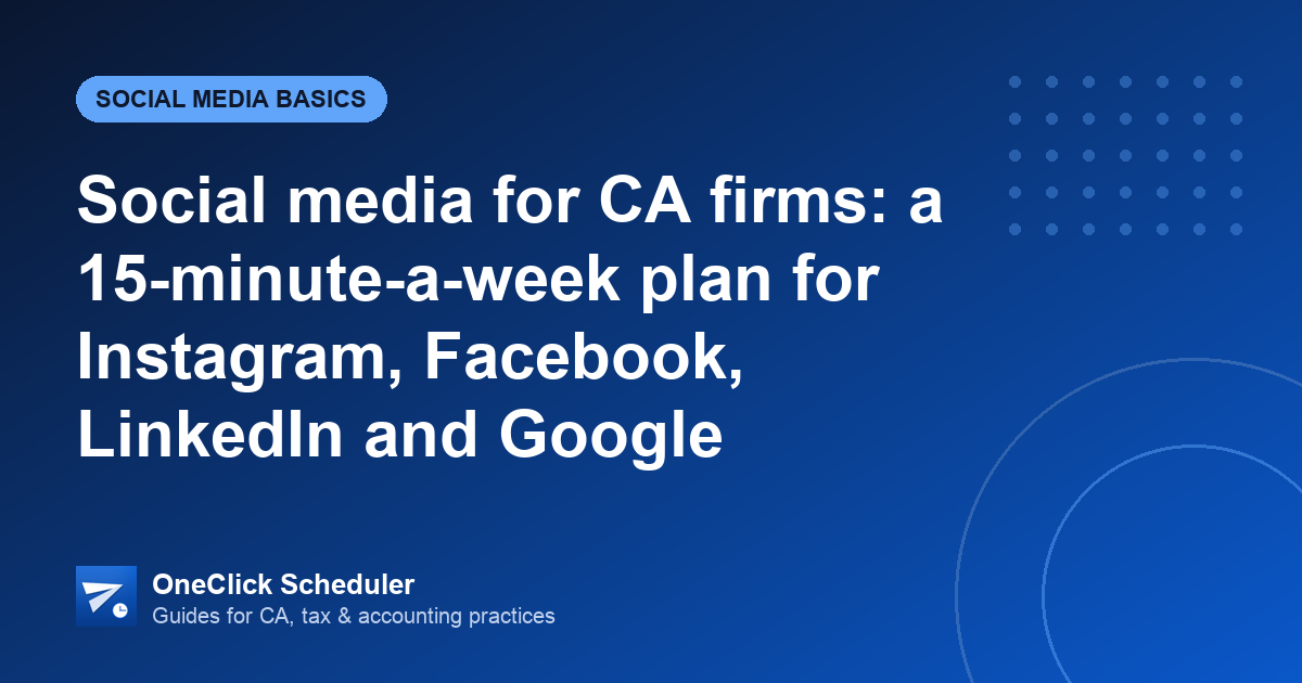 Social media plan for CA firms — banner