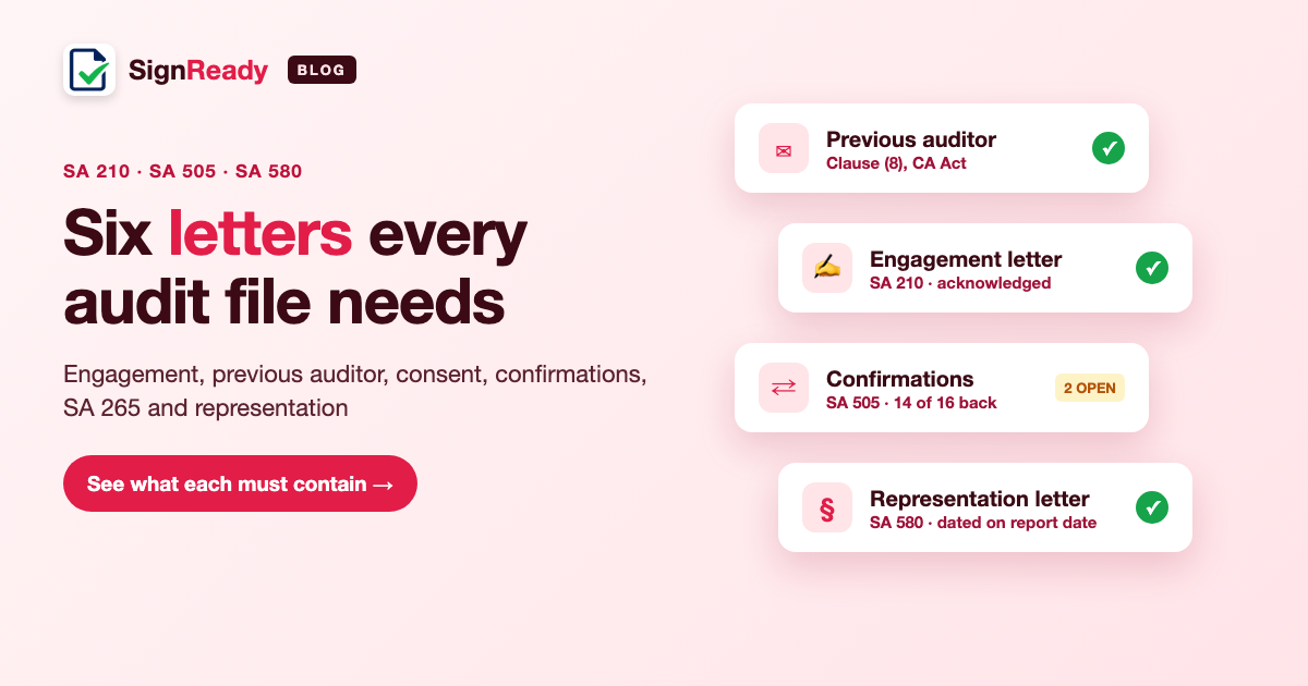 Audit letters — banner