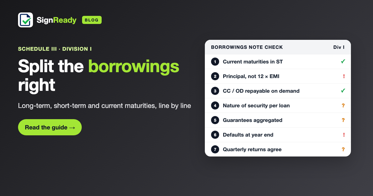 Borrowings & current maturities — banner