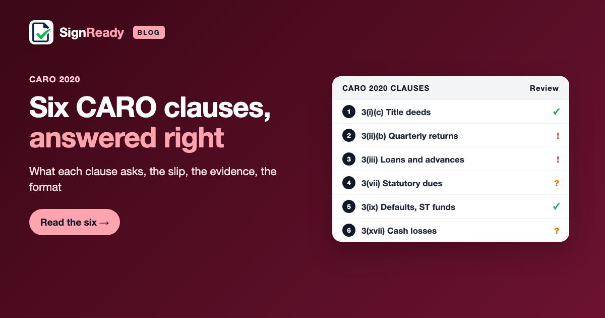 6 CARO clauses to get right — banner