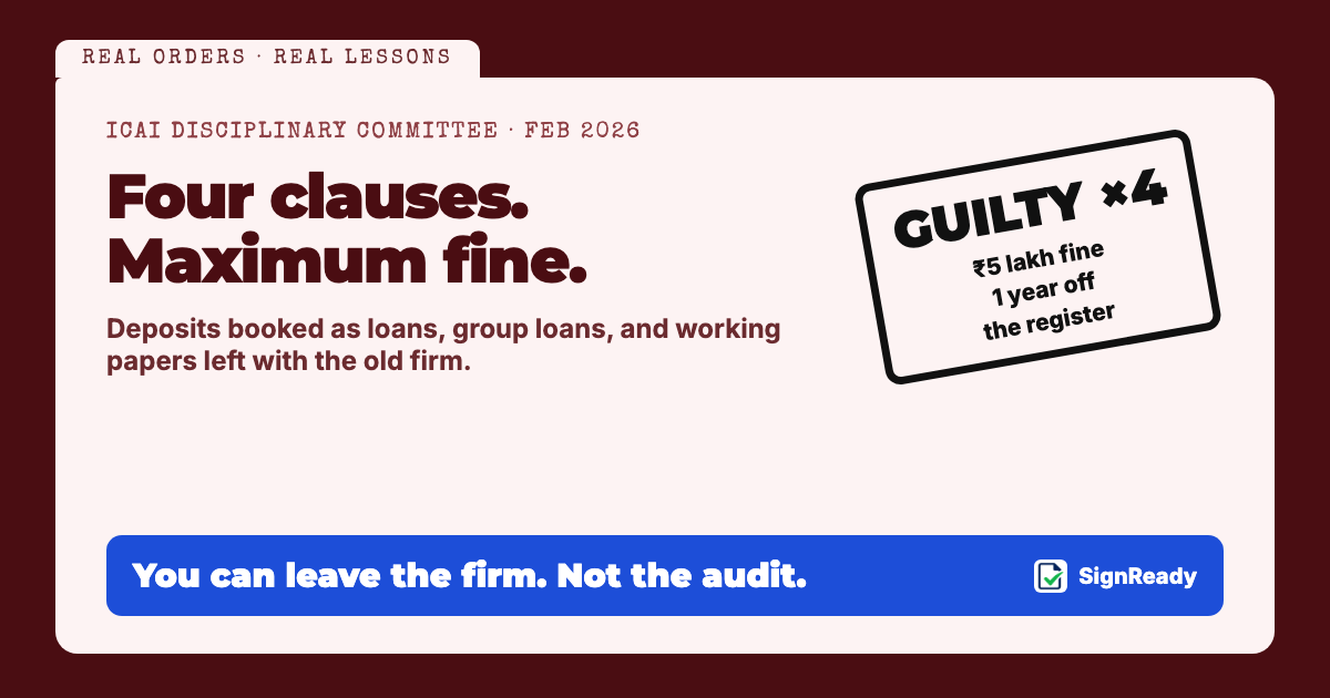 Four clauses, maximum fine — banner
