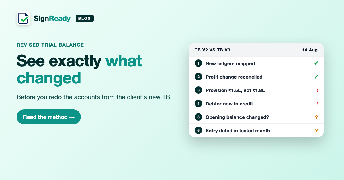 Revised TB: what changed — SignReady guide